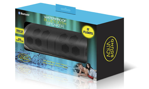 Aqua Sound Waterproof Bluetooth Speaker with Built-in Flashlight