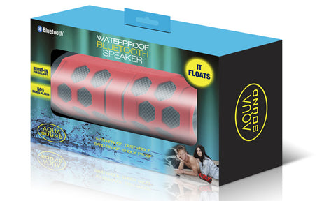 Aqua Sound Waterproof Bluetooth Speaker with Built-in Flashlight