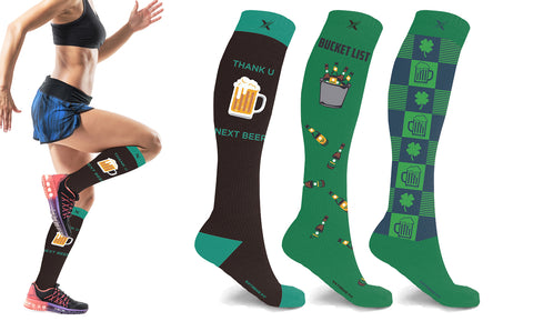 St. Patrick's Day Celebration Compression Socks (3-Pairs)