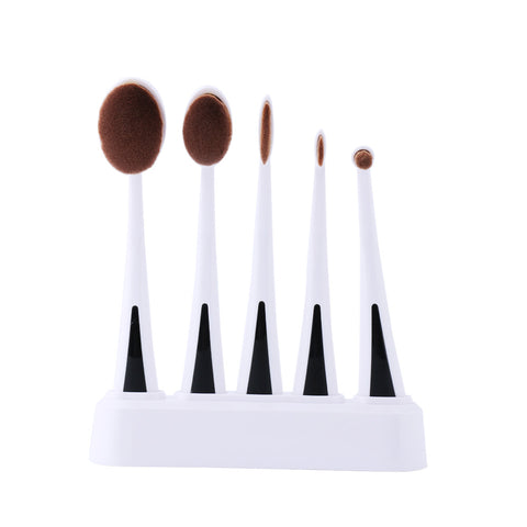 5-Piece Set: Kabuki-Style Makeup Brushes