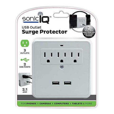 2 USB Outlet Surge Protector