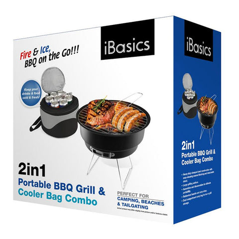 2 in 1 Portable BBQ Grill and Cooler Bag