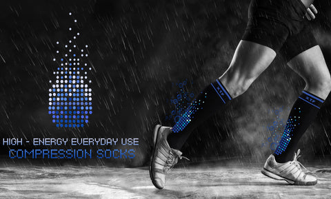 High-Intensity Run+ Sports Compression Socks (3-Pairs)