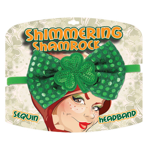 Shimmering Shamrock Sequin Headband