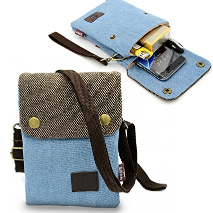 Canvas Cross-Body Smartphone Bag
