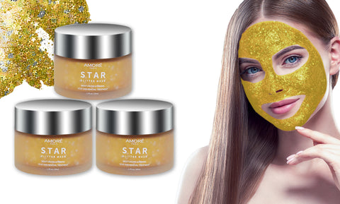 Rejuvenating 24K Gold Glitter Facial Peel-Off Mask