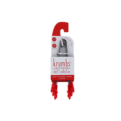 Krumbs Kitchen® Chef's Collection Silicone Mini Tongs