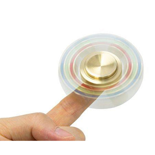 LAX Metallic 6-Sided Fidget Spinner with case