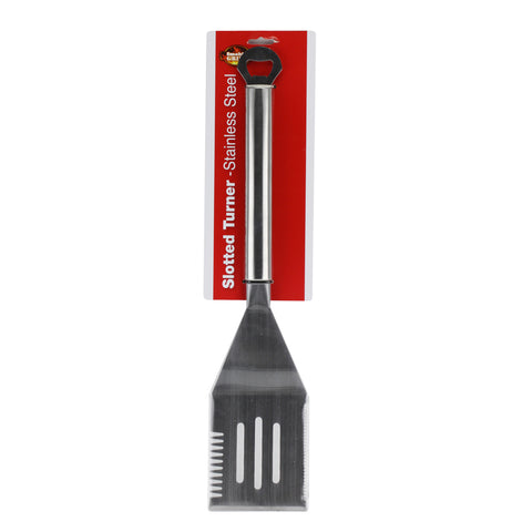 Stainless Steel Slotted Turner with Bottle Opener Top