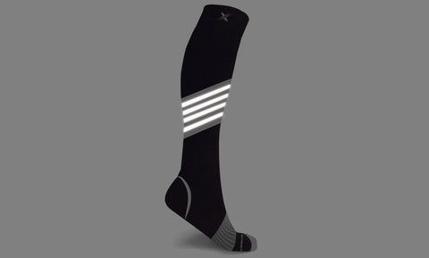 Run+ Elite Reflective Knee-High Compression Socks (3-Pairs)