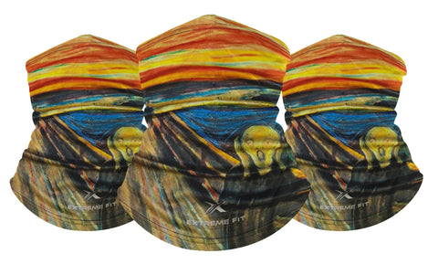 3-Pack: Famous Painting Neck Gaiter Bandana Multifunctional Scarves