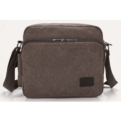 Mens Messenger Bag Canvas Shoulder Bag for Women Multi-pocket Travel Purses Satchel Work Handbag Crossbody Bag