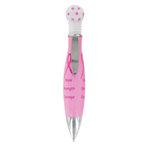 4-Pack: Breast Cancer Awareness Polka Dot Pen