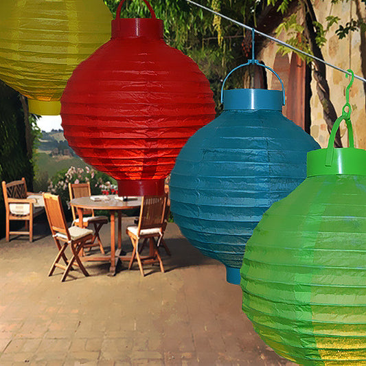 4-Pack Hanging Oriental Lanterns