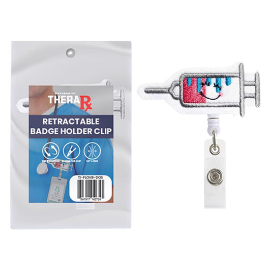 Retractable Badge Holder Clips for Professionals - Vaccine