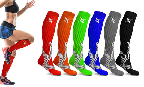 6-Pairs: Recovery and Performance Compression Socks