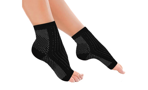 Copper-Infused Plantar Fasciitis Compression Foot Sleeves (1-Pair)