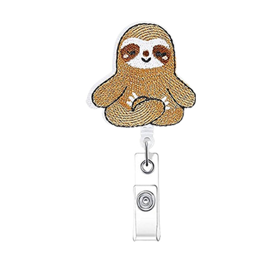 Retractable Badge Holder Clips for Professionals - Sloth