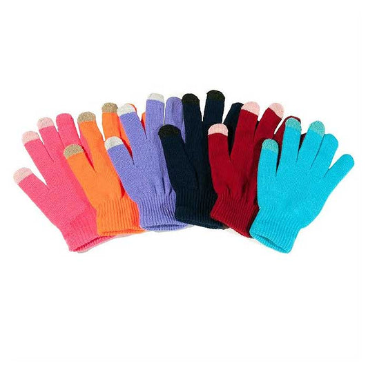 6 Pairs : Unisex Touchscreen Ultra-Soft & Comfy Gloves