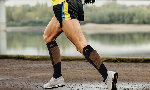 6-Pairs: XTF Copper-Infused Collection Knee-High Compression Socks