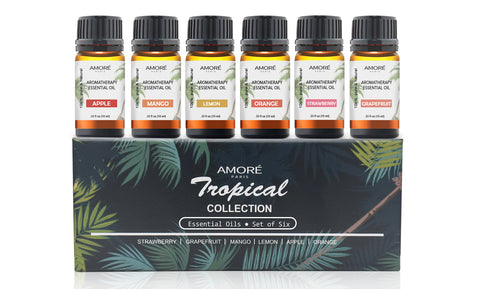 Tropical Collection Therapeutic-Grade Aromatherapy Essential Oil Set (6-Piece)