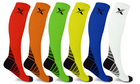 6-Pairs: Performance Support Compression Socks