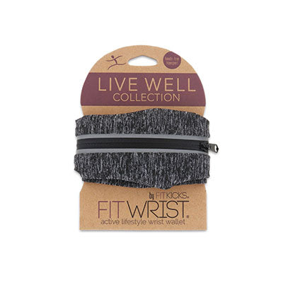 FITWRIST by FITKICKS®  LIVE WELL COLLECTION  active lifestyle wrist wallet