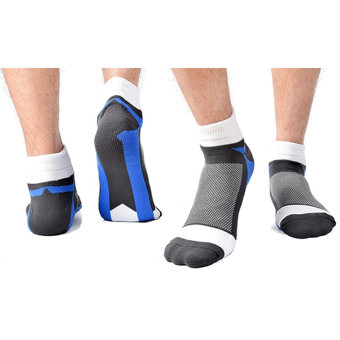 1 or 3-Pairs : Unisex Compression Ankle Length Sports Socks