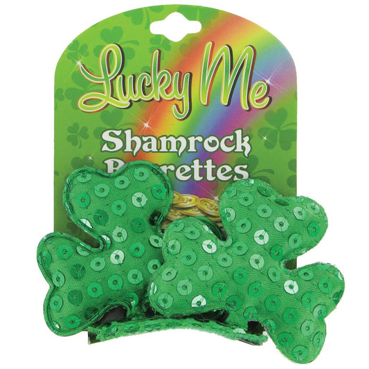 Lucky Me Shamrock Barrettes