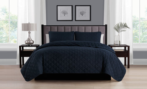Ultra-Soft Diamond Stitch Quilt Set (2- or 3-Piece)