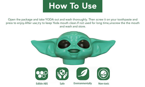 Trendy Baby Yoda Toothpaste Topper Dispenser for Kids and Adults
