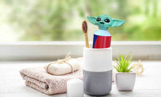 Trendy Baby Yoda Toothpaste Topper Dispenser for Kids and Adults