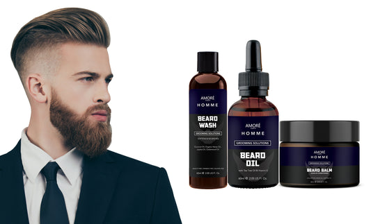 Ultimate Beard Wash, Conditioning, Care, Growth And Grooming Kit (3-Piece)