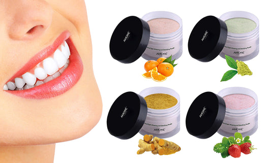 4-Pack: Advanced Coconut Activated Teeth Whitening Powder