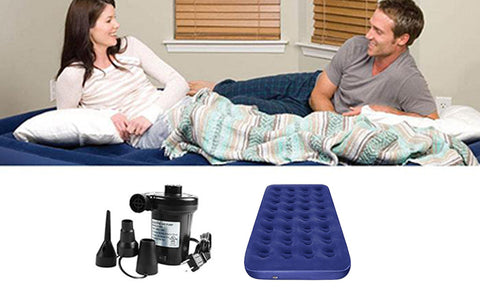 Luxury Comfort Flocked Air Bed with Air Pump