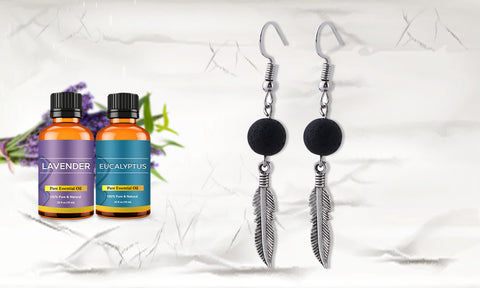 Essential Oil Diffuser Earrings with Two Optional Oils