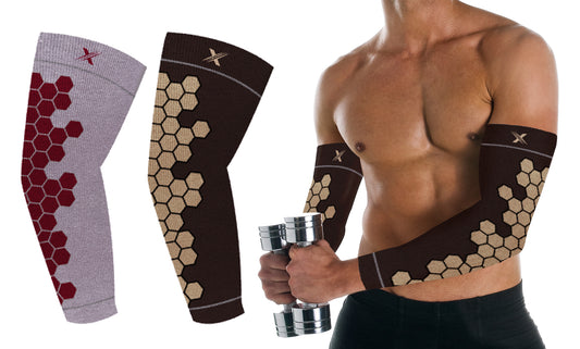 4-Pack: Pain relief and Support Copper Infused Arm Compression Elbow Support Sleeves