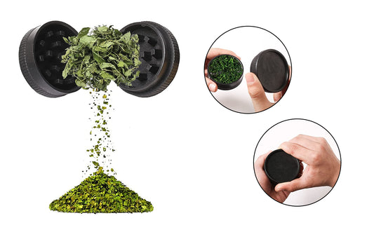 6-Pack: Lightweight Multipurpose Portable Spice Herb Tobacco Grinder Mixer For Everyday Use
