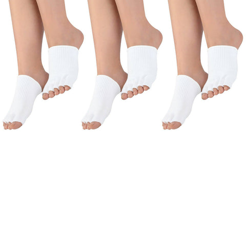 3-Pairs: Support and Recovery Pain Relief Open Toe Gel Compression Sleeve