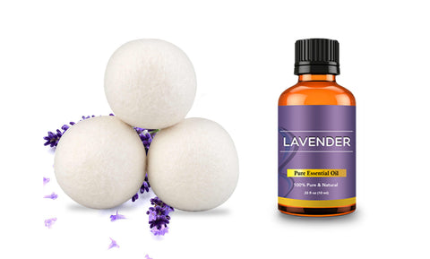 Wool Dryer Balls with Two Optional Essential Oils