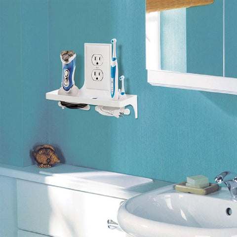 Bathroom Wall Outlet Organizer