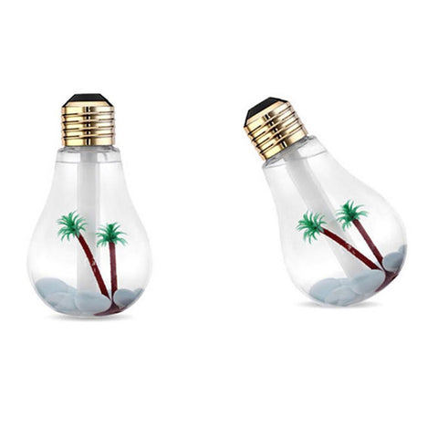 Mini USB Bulb Humidifier and Air Purifier with LED Lights