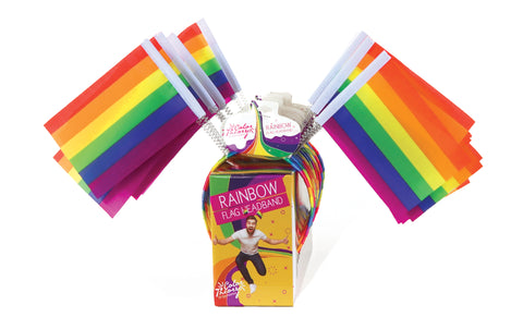 Color Theory Rainbow Flag Bobble Headband (4-Pack)