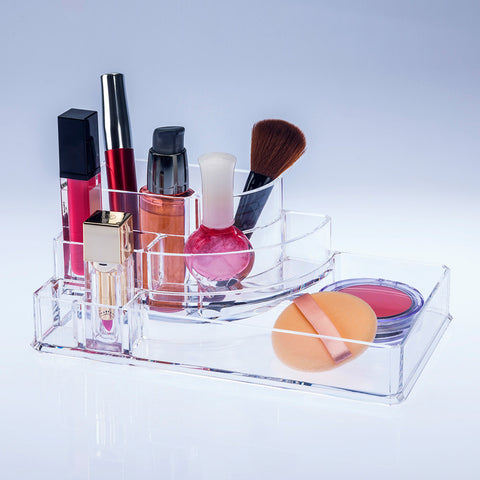Acrylic Cosmetic Organizing Tray | 8 Compartments
