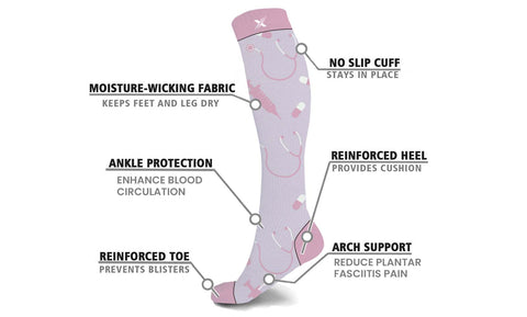 Energizing Socks for Medical Professionals (3-Pairs)