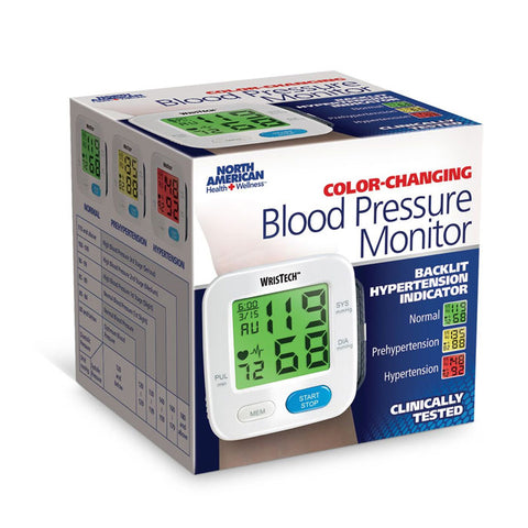 Color Changing Blood Pressure Monitor