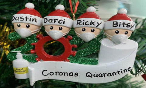 2020 Quarantine Family  Christmas Ornament Personalized Xmas Gifts