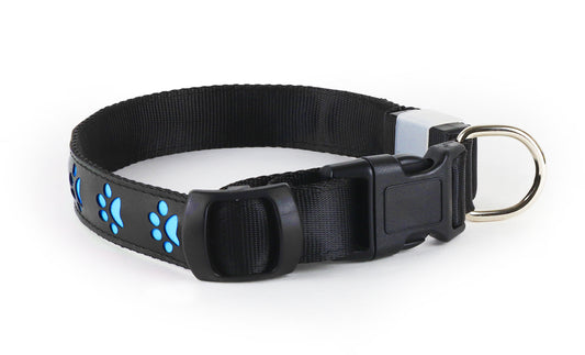 Rechargeable LED Illuminating Dog Collar (3-Sizes)