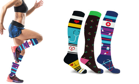 3-Pairs : High Energy Expressive Compression Socks