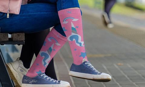 Unicorn Inspired Knee High Compression Socks (3-Pairs)